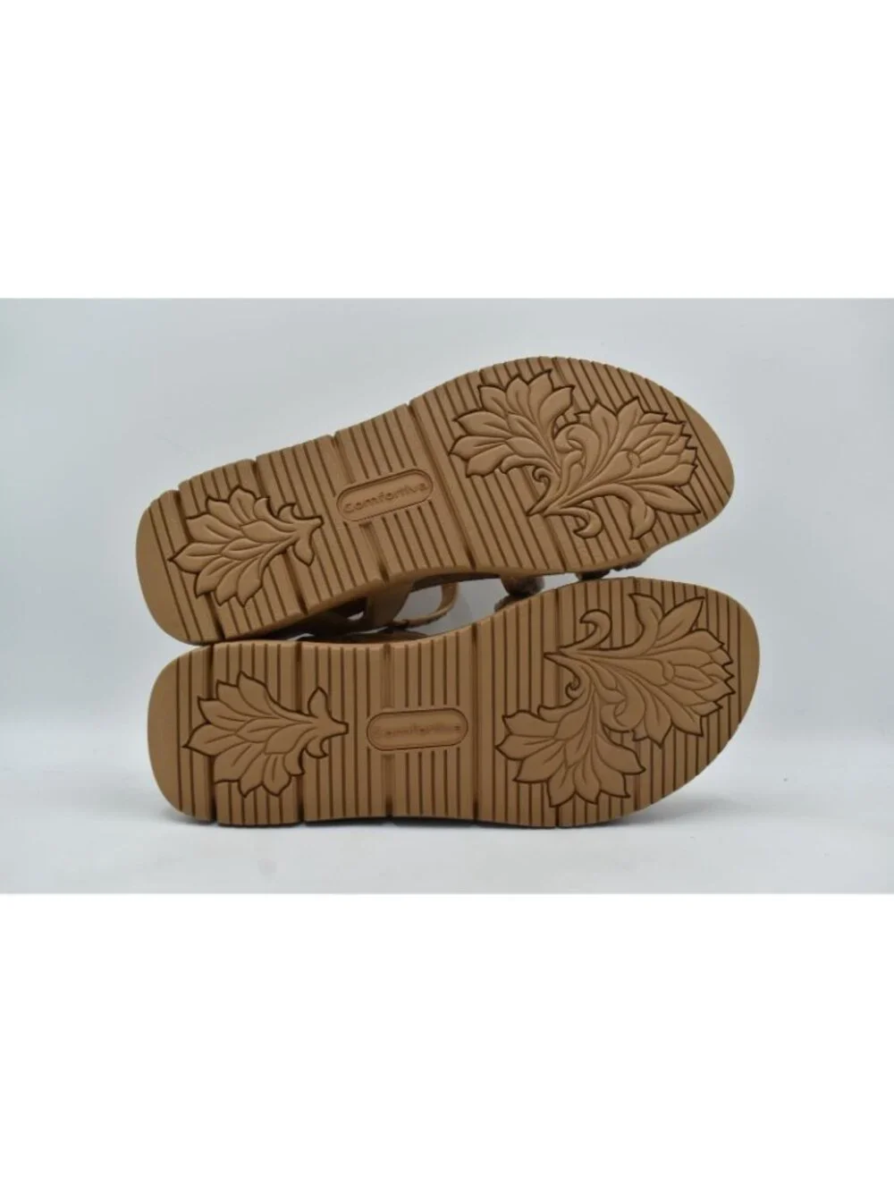 Comfortiva Women 9.5‎ Silvia Caramel Multi Color Leather Wedge Strappy Sandals